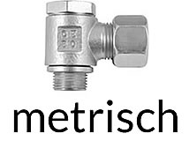 Winkel-Schwenkverschraubung, metrisch Winkel-Schwenkverschraubung, metrisch