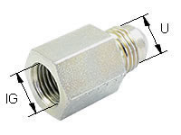 Gerade Aufschraubverschraubung Typ GAI