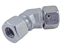 Isometrische Ansicht Einstellbare W-Verschraubung Typ 45EVW