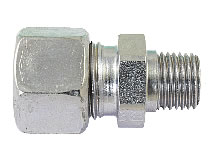 Gerade Einschraubverschraubung GE, Rkeg.-Gewinde Gerade Einschraubverschraubung GE, Rkeg.-Gewinde