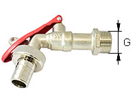 Auslauf-Kugelhahn, abschliessbar 3/4