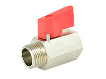  MINI-Niederdruckkugelhahn mit Innengewinde/ Außengewinde