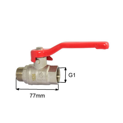 Niederdruckkugelhahn mit Innengewinde AG1"