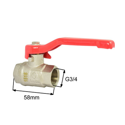 Niederdruckkugelhahn mit Innengewinde G3/4"