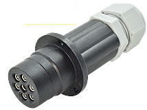 S-E7POL Rückansicht Elektroeinsatz für Multikupplungen