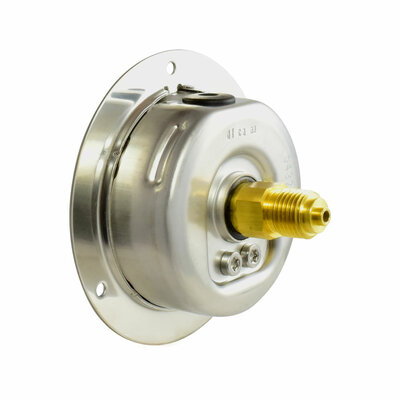 Glyzerinmanometer Ø 63 mm, 0...10bar mit Befestigungsrand