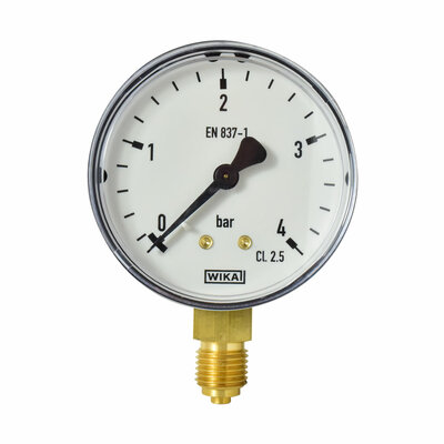 Manometer Ø 63 mm, 0...4bar, Kunststoff