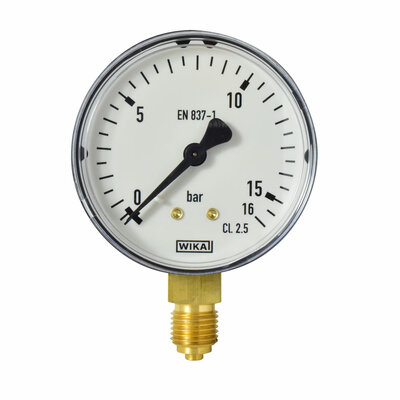 Manometer Ø 63 mm, 0...16bar, Kunststoff