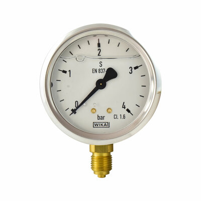 Glyzerinmanometer Ø 63 mm, 0...4bar