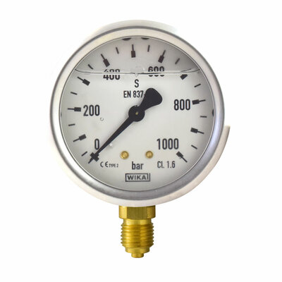 Glyzerinmanometer Ø 63 mm, 0...1000bar