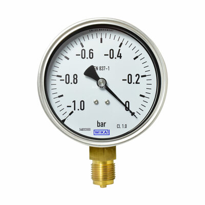 Manometer Ø 100 mm, -1...0bar (Vakuum)