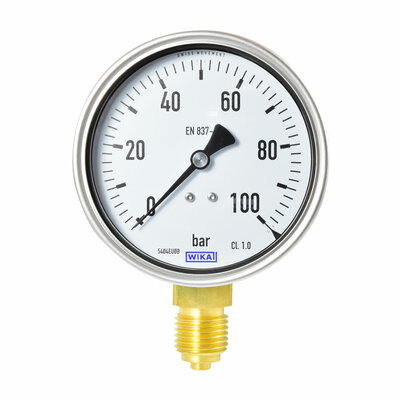 Manometer Ø 100 mm, 0...100bar