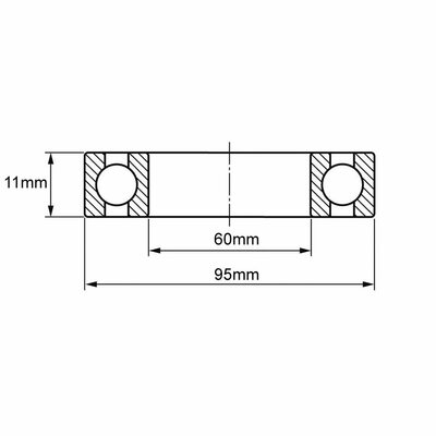 16012 Rillenkugellager Zeichnung