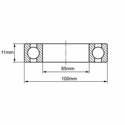 16013 Rillenkugellager Zeichnung