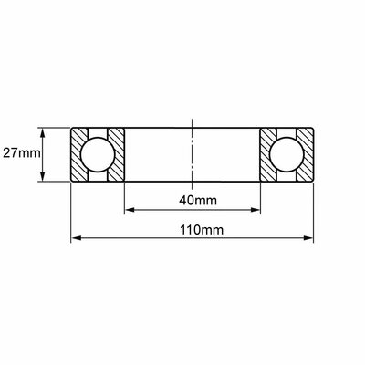 6408 Rillenkugellager