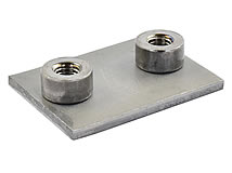  Anschweißplatte, kurz, für Rohrschellen Serie A, Gr. 1-5