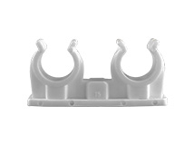 Rohrclips doppelt