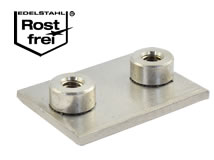 Anschweißplatten kurz, für Rohrschelle, Serie A, leichte Baureihe