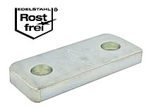 Edelstahl-Deckplatten für Rohrschellen, Serie C