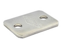 Deckplatte für Rohrschellen Serie A, Edelstahl 