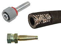 Hydraulikschlauch Meterware und Schraubarmaturen